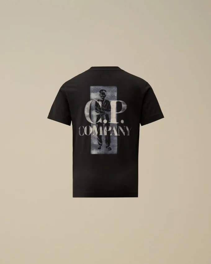 U16 bomullsjersey 30/1 kortärmad T-shirt med logotyp