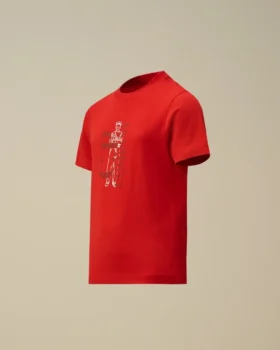 U16 bomullsjersey 30/1 kortärmad T-shirt med logotyp