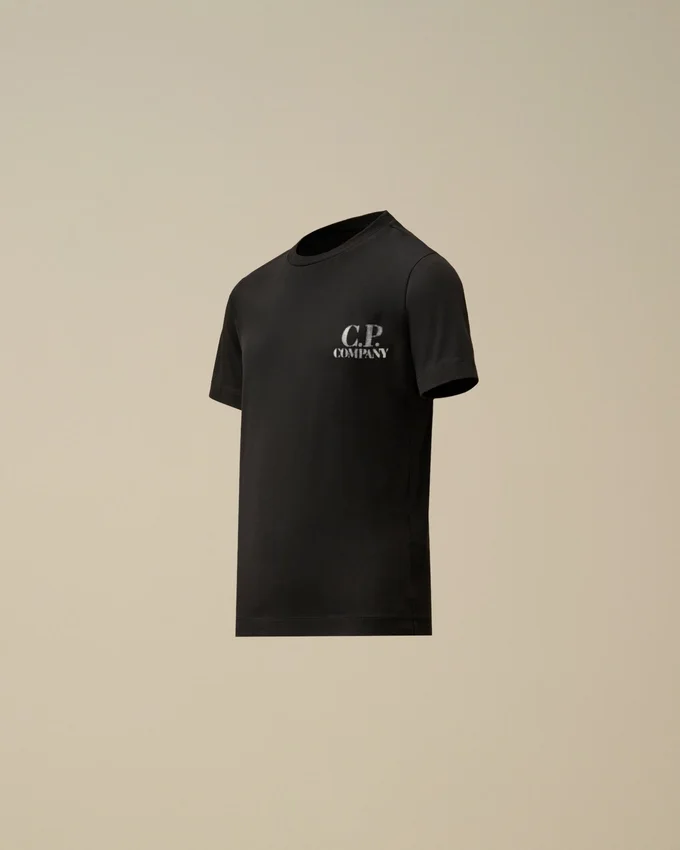 U16 bomullsjersey 30/1 kortärmad T-shirt med logotyp