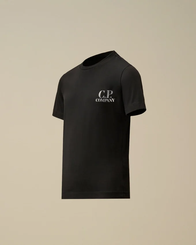 U16 bomullsjersey 30/1 kortärmad T-shirt med logotyp