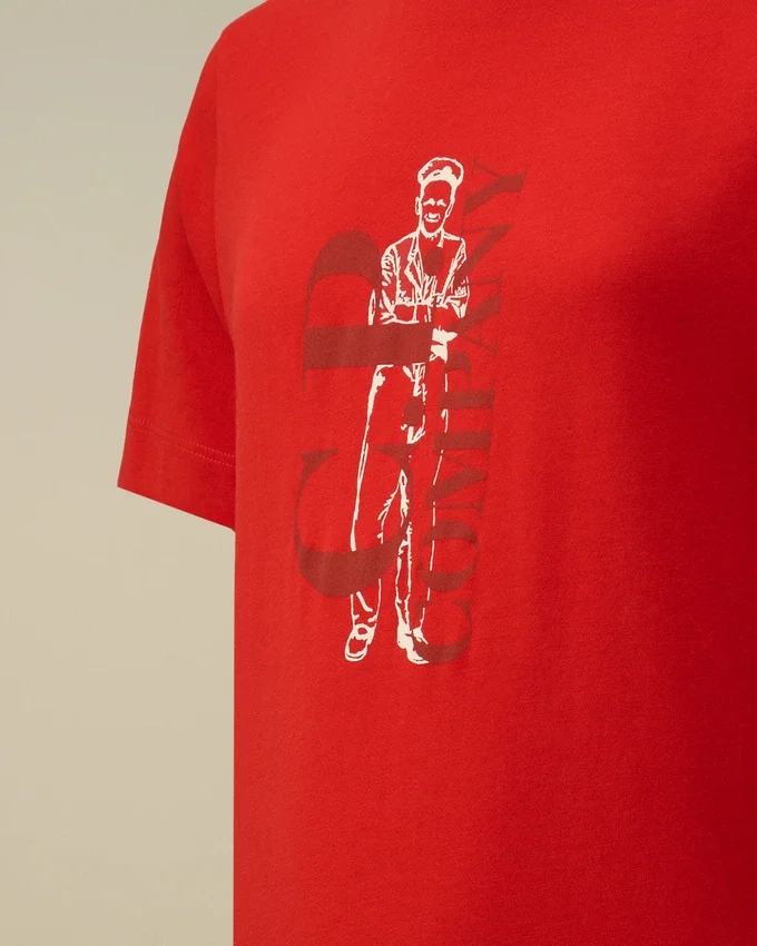 U16 bomullsjersey 30/1 kortärmad T-shirt med logotyp