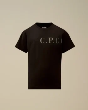 U16 bomullsjersey 30/1 kortärmad T-shirt med logotyp på bröstet och ryggen