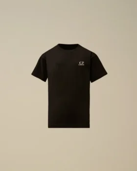 U16 bomullsjersey 30/1 kortärmad T-shirt med stor logotyp