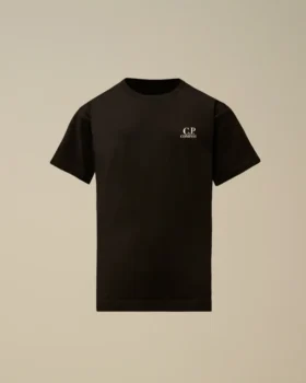 U16 bomullsjersey 30/1 kortärmad T-shirt med stor logotyp