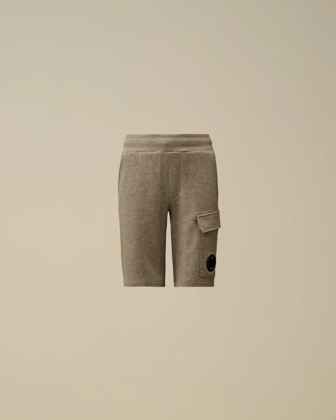 U16 Diagonal Fleece Cargo Lens-sweatshorts