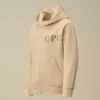 U16 Diagonal Fleece-Sweatshirt med huva och dragkedja