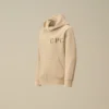 U16 Diagonal Fleece-Sweatshirt med huva och dragkedja