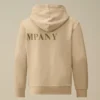 U16 Diagonal Fleece-Sweatshirt med huva och dragkedja