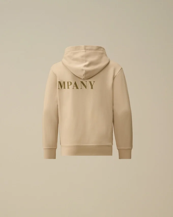 U16 Diagonal Fleece-Sweatshirt med huva och dragkedja