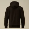 U16 Diagonal Fleece-Sweatshirt med huva och linsmotiv