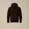U16 Diagonal Fleece-Sweatshirt med huva och linsmotiv