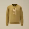 U16 Diagonal Fleece-Sweatshirt med rund hals