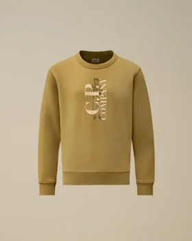 U16 Diagonal Fleece-Sweatshirt med rund hals