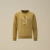 U16 Diagonal Fleece-Sweatshirt med rund hals