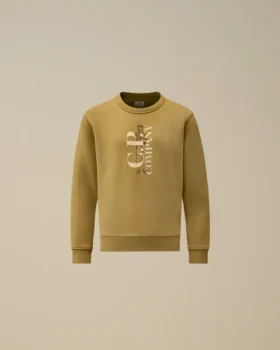 U16 Diagonal Fleece-Sweatshirt med rund hals