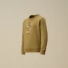 U16 Diagonal Fleece-Sweatshirt med rund hals