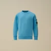 U16 Diagonal Fleece-Sweatshirt med rund hals och Lens-motiv