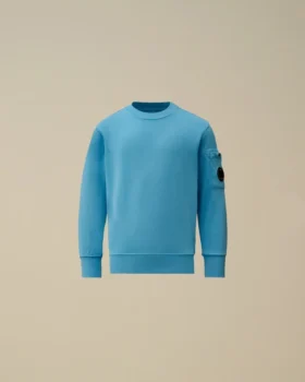 U16 Diagonal Fleece-Sweatshirt med rund hals och Lens-motiv