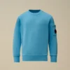 U16 Diagonal Fleece-Sweatshirt med rund hals och Lens-motiv