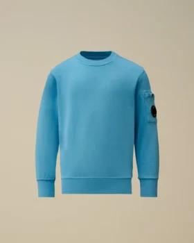 U16 Diagonal Fleece-Sweatshirt med rund hals och Lens-motiv