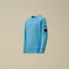 U16 Diagonal Fleece-Sweatshirt med rund hals och Lens-motiv