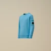 U16 Diagonal Fleece-Sweatshirt med rund hals och Lens-motiv