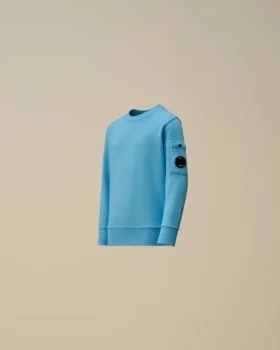 U16 Diagonal Fleece-Sweatshirt med rund hals och Lens-motiv