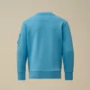 U16 Diagonal Fleece-Sweatshirt med rund hals och Lens-motiv