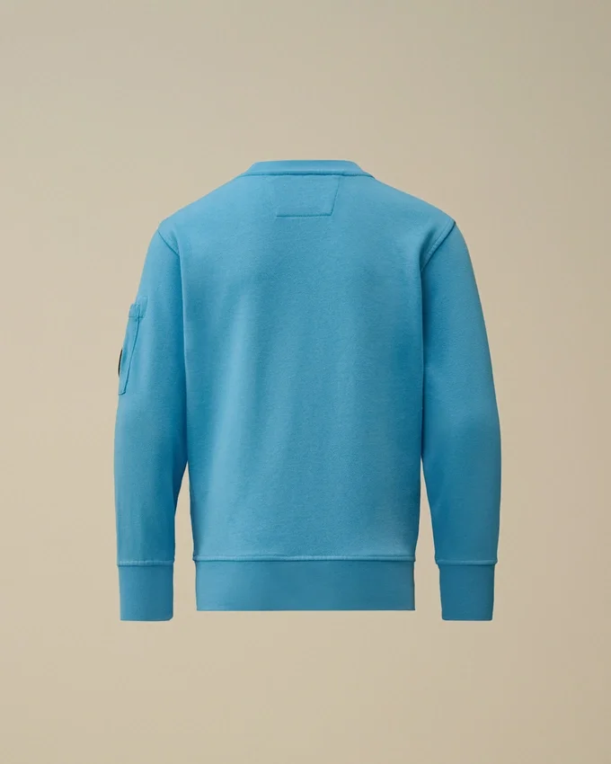 U16 Diagonal Fleece-Sweatshirt med rund hals och Lens-motiv