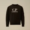U16 Diagonal Fleece-Sweatshirt med rund hals och logotyp