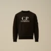 U16 Diagonal Fleece-Sweatshirt med rund hals och logotyp
