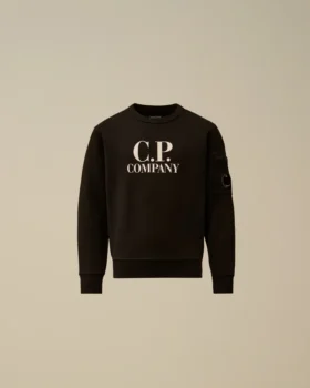 U16 Diagonal Fleece-Sweatshirt med rund hals och logotyp