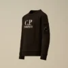U16 Diagonal Fleece-Sweatshirt med rund hals och logotyp