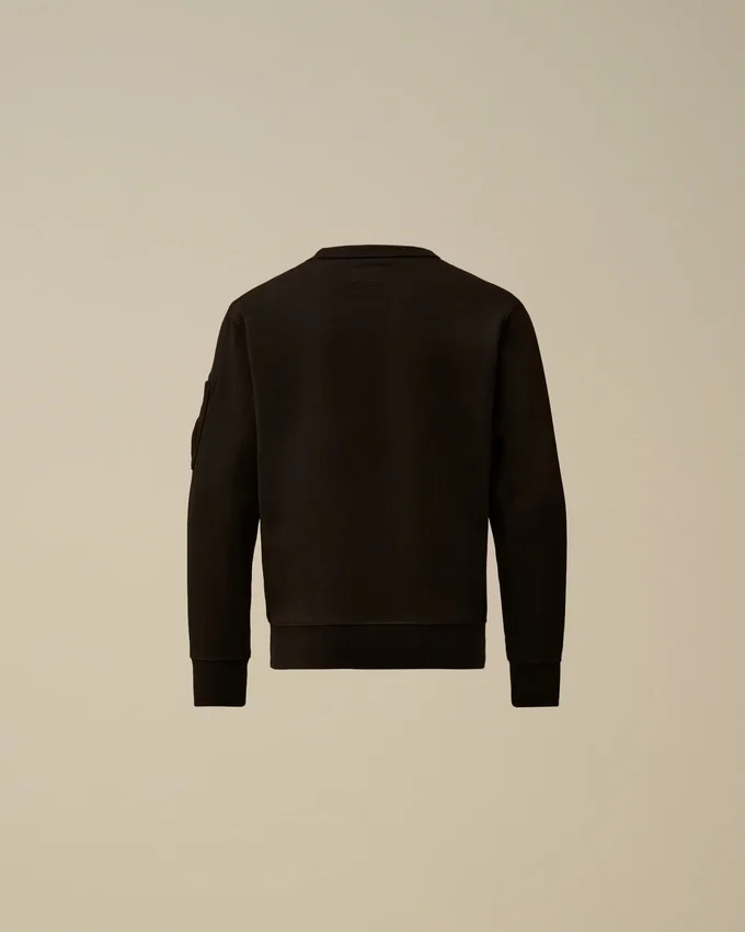 U16 Diagonal Fleece-Sweatshirt med rund hals och logotyp