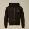 U16 Diagonal Fleece Zip Goggle-Sweatshirt
