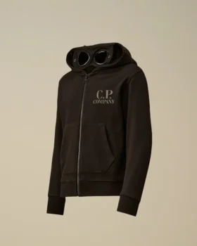 U16 Diagonal Fleece Zip Goggle-Sweatshirt