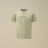 U16 kortärmad T-shirt i bomullsjersey 30/1 med stort logo-tryck