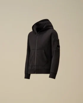 U16 Lätt fleece-Sweatshirt med huva och Lens-motiv