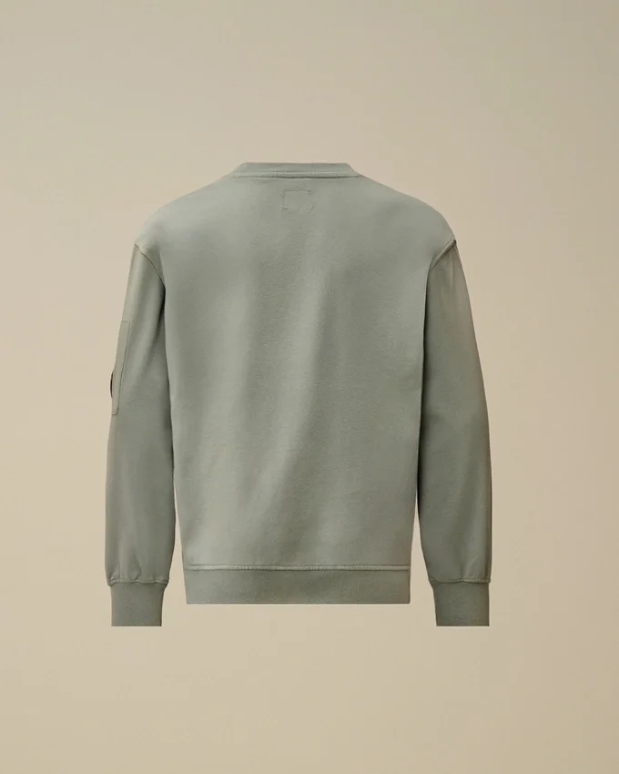 U16 Lätt fleece-Sweatshirt med rund hals och blandade detaljer