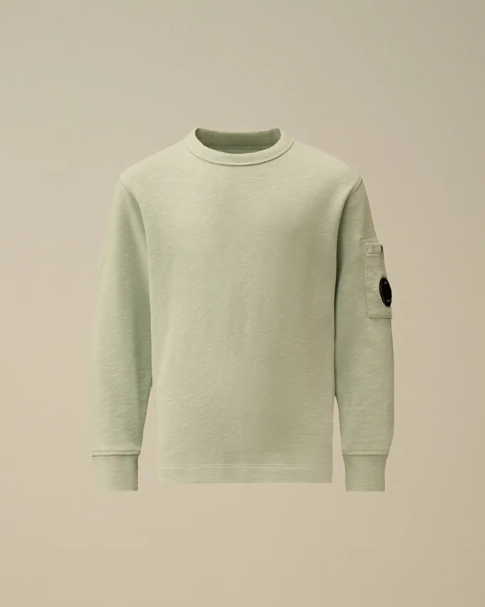 U16 Malfilè fleece-tröja med rund hals och Lens-motiv