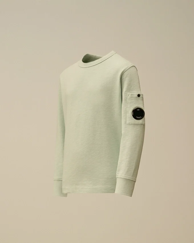 U16 Malfilè fleece-tröja med rund hals och Lens-motiv
