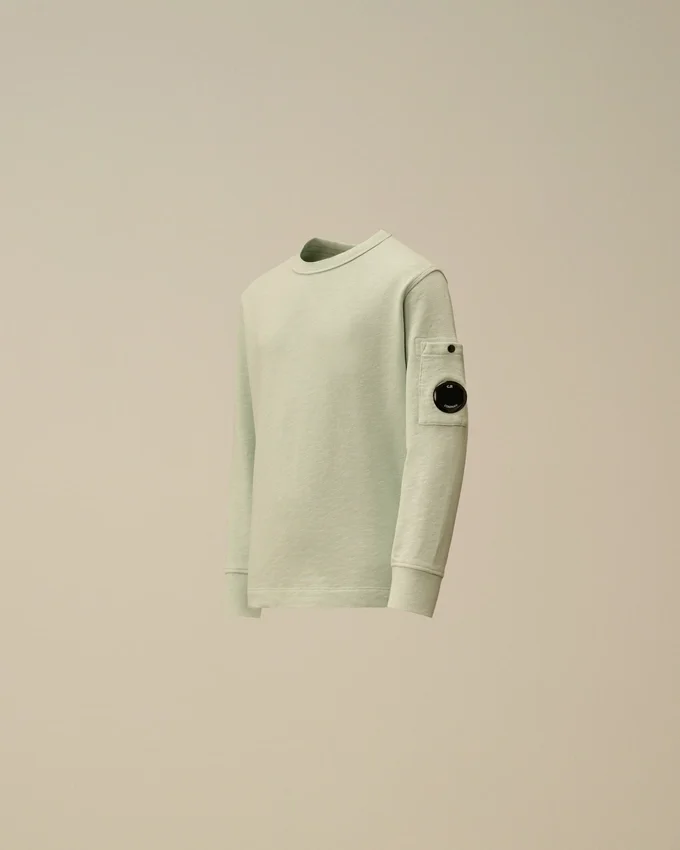 U16 Malfilè fleece-tröja med rund hals och Lens-motiv