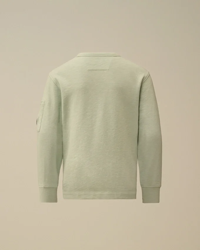 U16 Malfilè fleece-tröja med rund hals och Lens-motiv