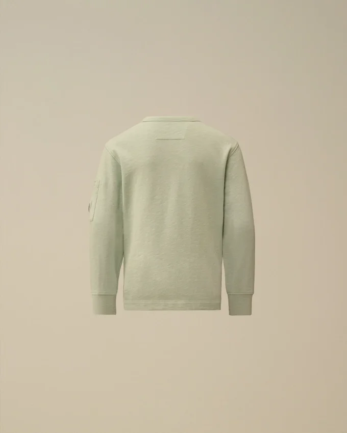 U16 Malfilè fleece-tröja med rund hals och Lens-motiv