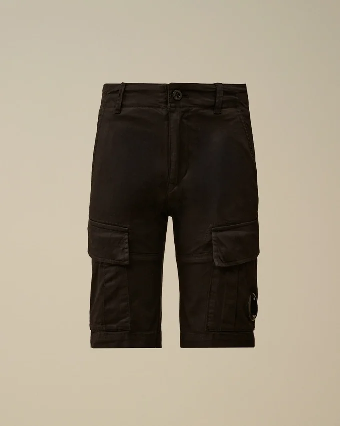 U16 Stretch-gabardin-cargoshorts with Lens