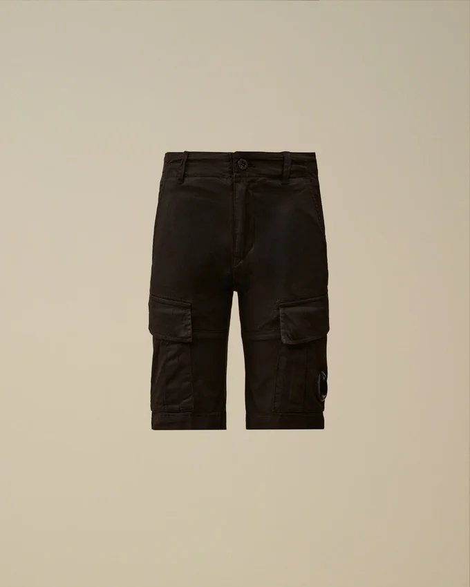 U16 Stretch-gabardin-cargoshorts with Lens