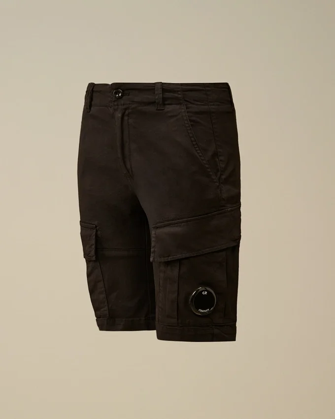 U16 Stretch-gabardin-cargoshorts with Lens