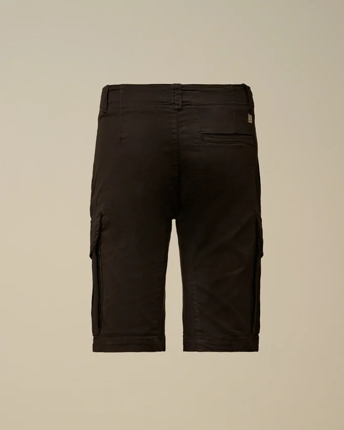 U16 Stretch-gabardin-cargoshorts with Lens