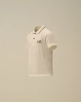 U16 stretchpiqué, kortärmad logopolo