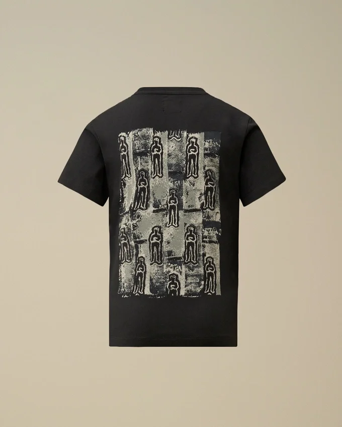 U16 T-shirt i bomullsjersey 30/1 med korta ärmar och motiv av brittisk sjöman